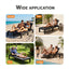 Gardeon Sun Lounge Outdoor Folding Recliner Patio Pool Beach Chair Rattan Black