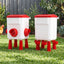 Giantz 12kg Chicken Feeder and 11L Waterer Set Large Capacity Poultry Drinker Kit