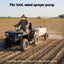 Giantz 150kg ATV Garden Trailer Weed Sprayer Tow Behind Cart Ride on Mower Attachment Black