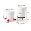Giantz 20L X2 Chicken Feeder Waterer Set Automatic Poultry Dispenser Metal Stand