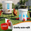 Giantz 20L X2 Chicken Feeder Waterer Set Automatic Poultry Dispenser Metal Stand