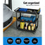 Giantz 3-Tier Tool Cart Trolley Workshop Garage Storage Organizer Black