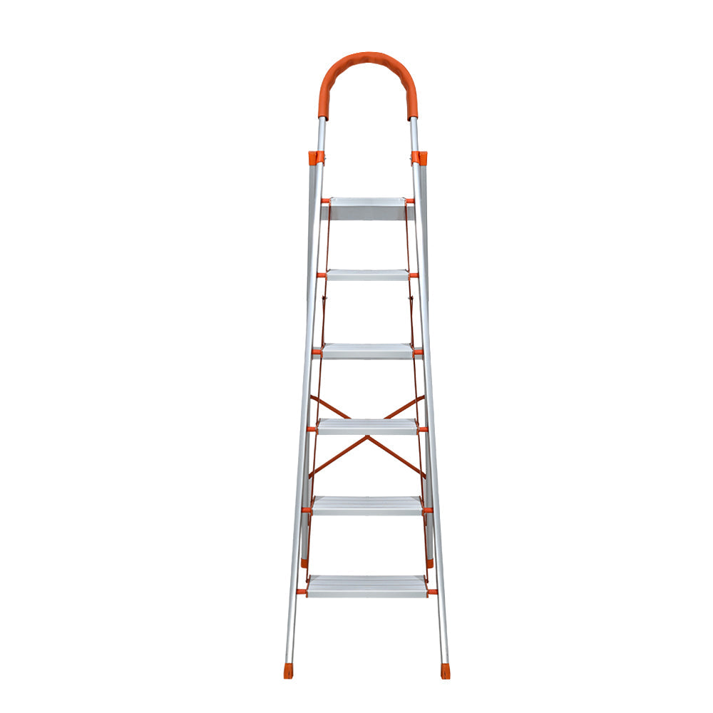 Giantz 6 Step Ladder Multi-Purpose Folding Aluminium Light Weight Non Slip Platform