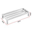 Giantz 60x25cm Dunnage Rack 2-Pack Stainless Steel Kitchen Floor Stand