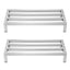 Giantz 60x25cm Dunnage Rack 2-Pack Stainless Steel Kitchen Floor Stand