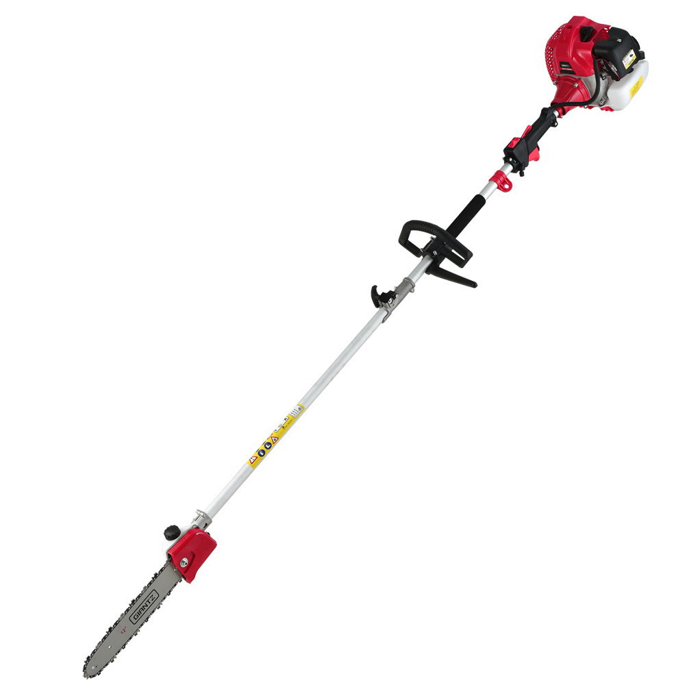 Giantz 65CC Pole Chainsaw Hedge Trimmer Brush Cutter Whipper Snipper Multi Tool