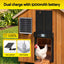 Giantz Automatic Chicken Coop Door 37cm Solar Powered Smart App Control Black