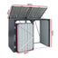 Giantz Bin Shed Double Wheelie Waste Bins Storage Steel Garden Enclosure Grey