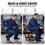 Giantz Creeper Seat Rolling Mechanic Stool with Tool Tray Heavy Duty 36x36cm