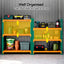 Giantz Garden Shed with 3-Tier Garage Shelving Rack Outdoor Tool Storage Racks