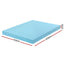 Giselle 12cm Memory Foam Mattress Topper Ventilated Cool Gel Bamboo Cover Queen