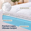 Giselle 8cm Queen Memory Foam Mattress Topper Pillow Top with Gel Foam