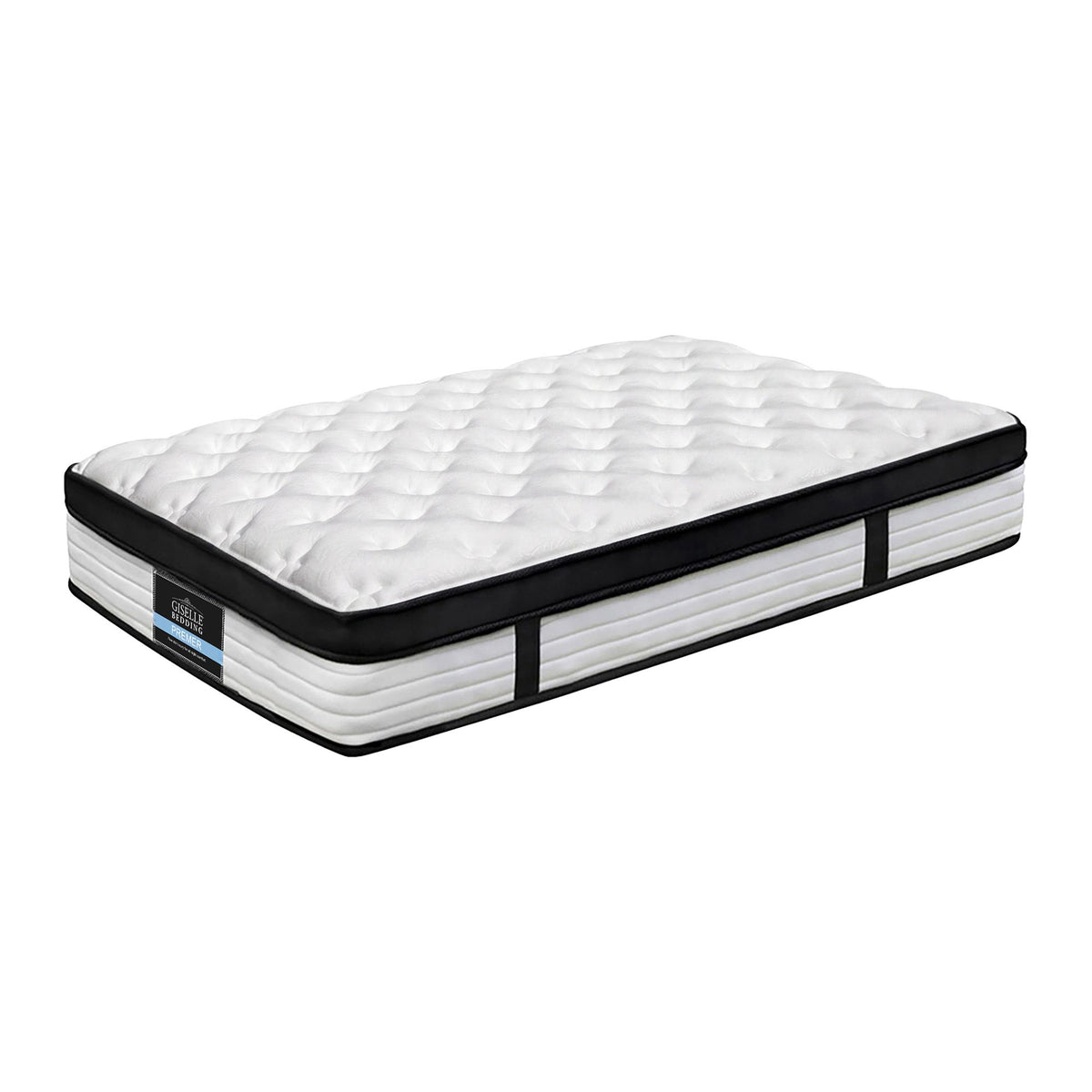 Giselle Bedding 5 Zone King Single Mattress 31cm with Pocket Spring Enhanced Side Handles for Positioning