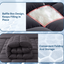 Giselle Bedding Bamboo Charcoal Filling Pillowtop Topper 1000GSM 5cm Thick Pillowtop Pad for Back Pain Relief Washable with 45cm Deep Pocket Queen