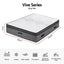 Giselle Bedding King Mattress 37cm 4-in-1 Adjustable Firmness Cooling Gel Memory Foam Dual-Zone Flippable for Couples