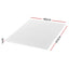 Giselle Bedding Memory Foam Mattress Topper Egg Crate 5cm King