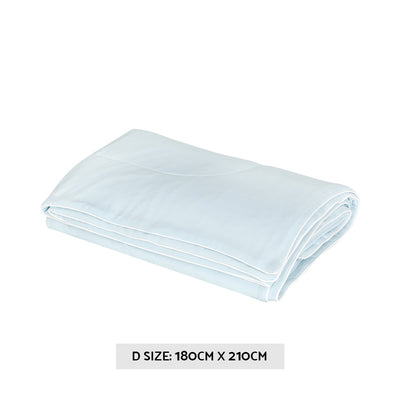 Giselle Cooling Comforter Lightweight Summer Quilt Blanket Cover Blue Double