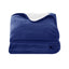 Giselle Electric Throw Rug Heated Blanket Washable Snuggle Flannel Winter Navy