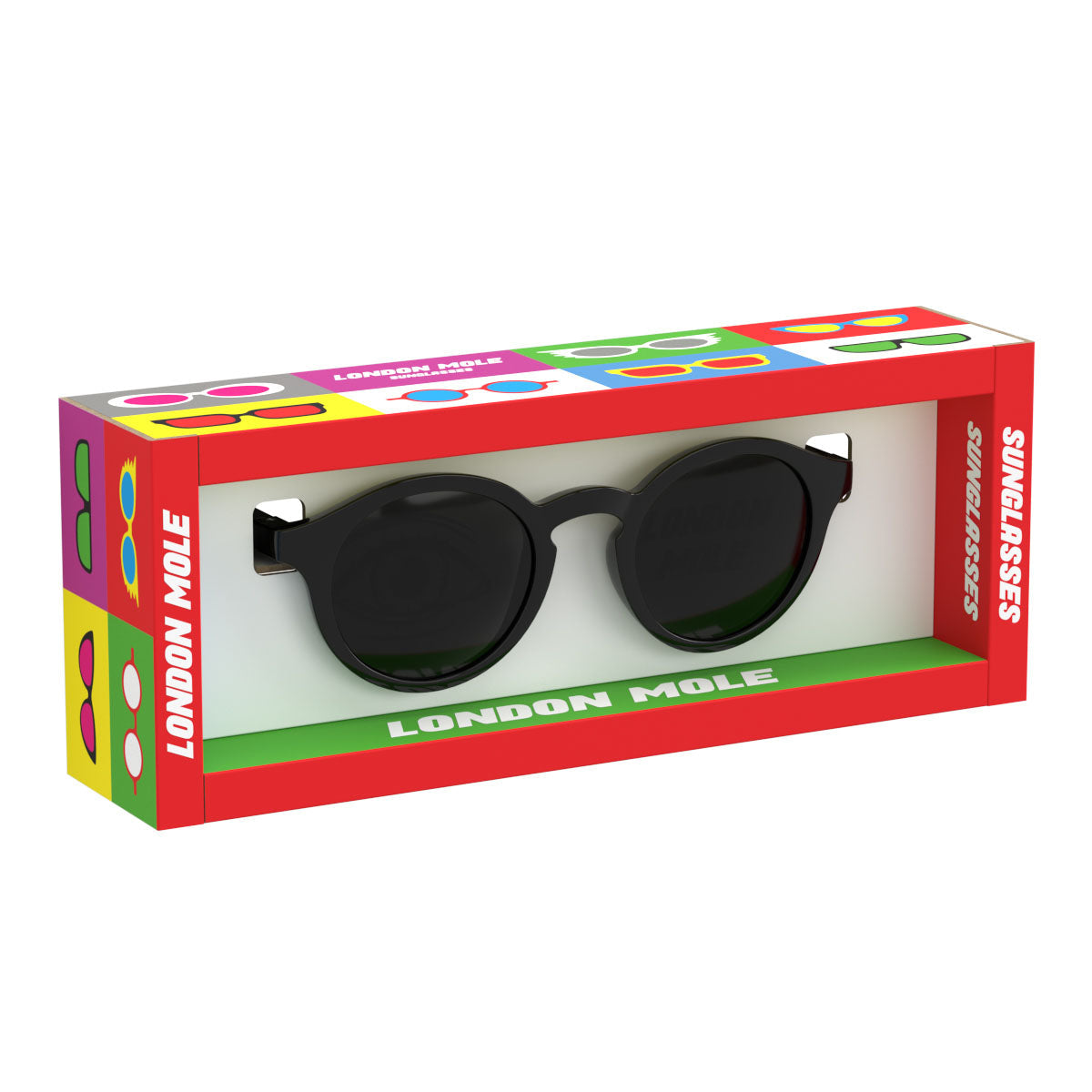 London Mole Graduate Sunglasses Gloss Black