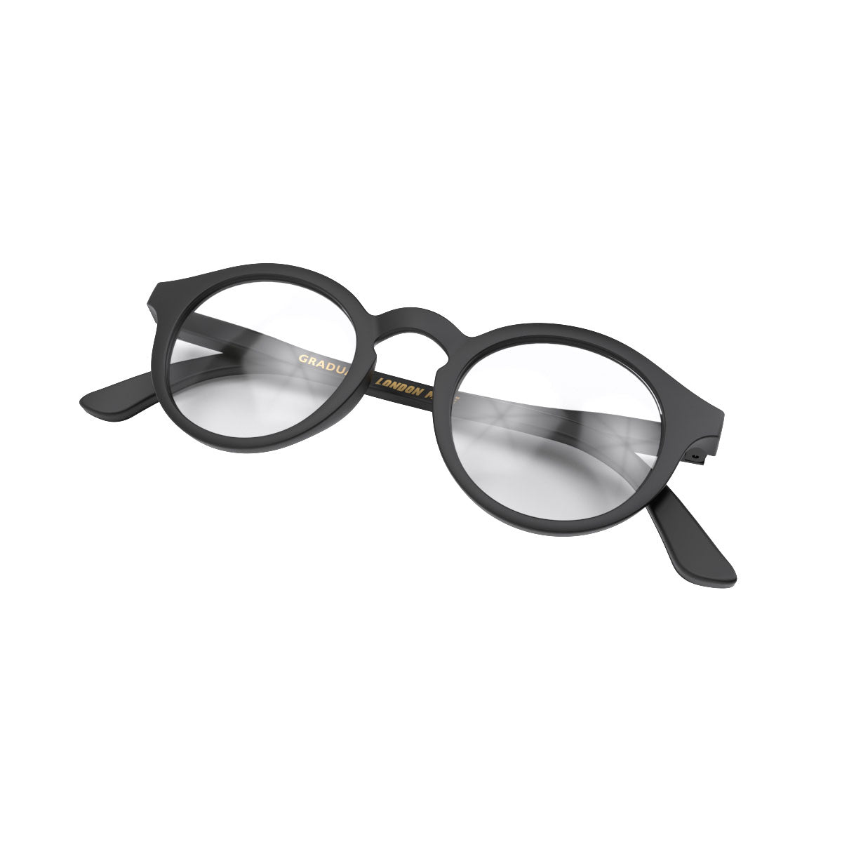 London Mole Graduate Blue Blocker Glasses Matte Black