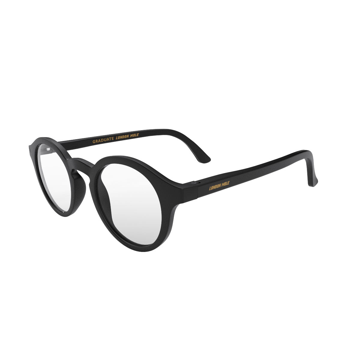 London Mole Graduate Blue Blocker Glasses Matte Black