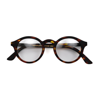 London Mole Graduate Blue Blocker Glasses Matte Tortoise Shell