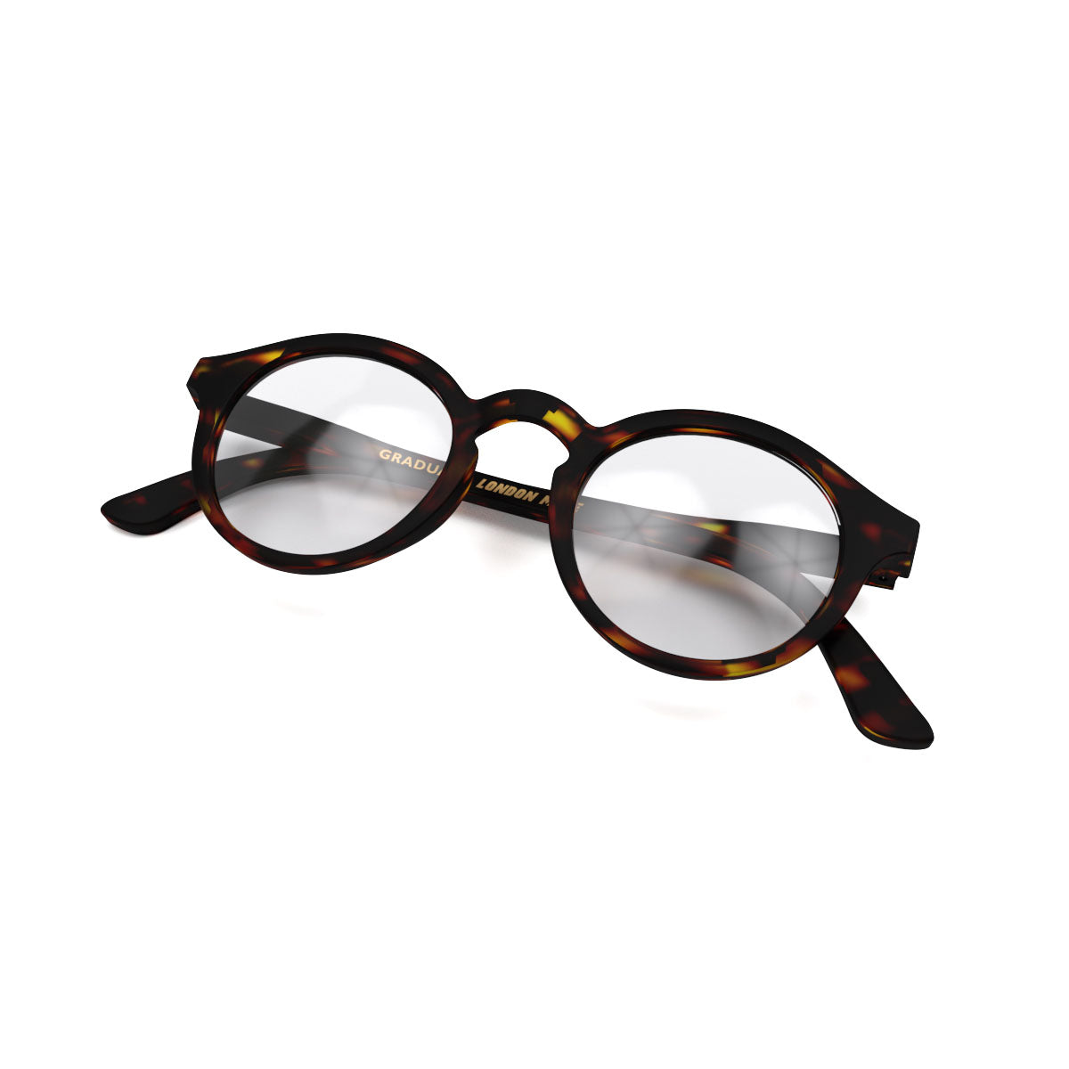 London Mole Graduate Blue Blocker Glasses Matte Tortoise Shell