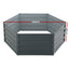 Green Fingers 2x Garden Bed 130x130x46cm Planter Box Raised Container Galvanised