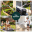 Green Fingers 30m Retractable Water Hose Reel, Wall Mounted Garden Hose 9-Pattern Nozzle