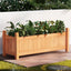 Green Fingers Garden Bed 90x30x33cm Wooden Planter Box Raised Container Growing