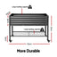 Green Fingers Mobile Raised Garden Bed With Wheels Storage Shelf 81cm Height for Vegetables Herb Charcoal