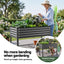 Green Fingers Mobile Raised Garden Bed With Wheels Storage Shelf 81cm Height for Vegetables Herb Charcoal