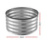 Green Fingers Round Raised Garden Bed 2 Pack Galvanised Planter Box Rust Resistant 60x60x30cm Silver