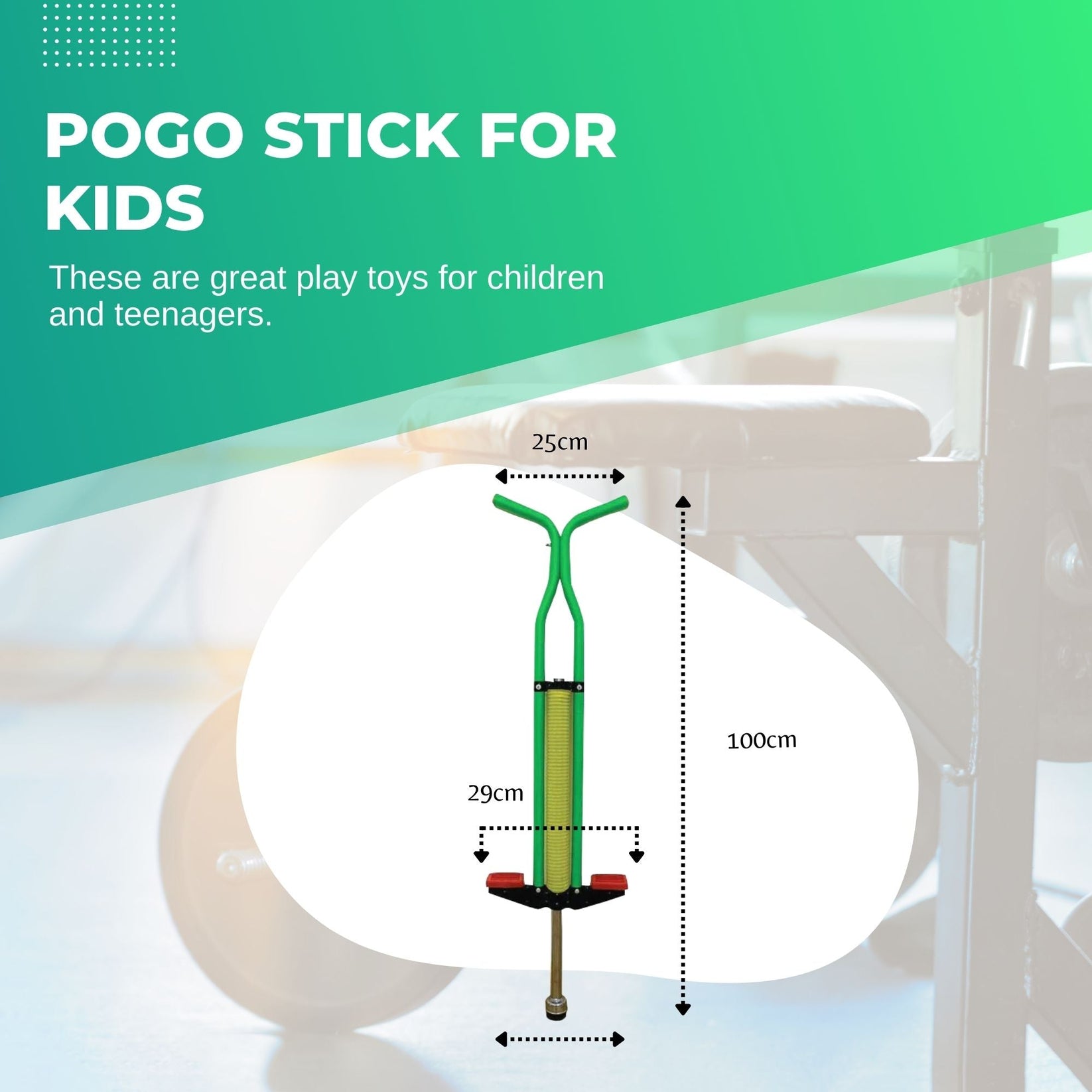 Red Pogo Stick Kids - Childrens Jumping Jackhammer Exercise Hopper Toy main image 0