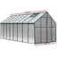 Greenfingers Aluminium Greenhouse Polycarbonate Green House Garden Shed 5.1x2.44M