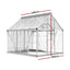 Greenfingers Greenhouse Aluminium Polycarbonate Green House Garden 248x189x200cm