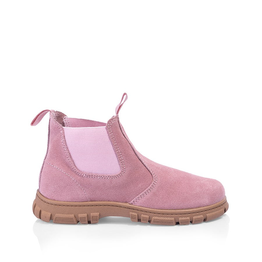 Grosby Ranch Junior Girls Boots School Leather Slip On Shoes - Pink