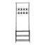 Artiss Clothes Rack Coat Stand Garment Portable Hanger Airer Organiser Shoe Storage Metal Black