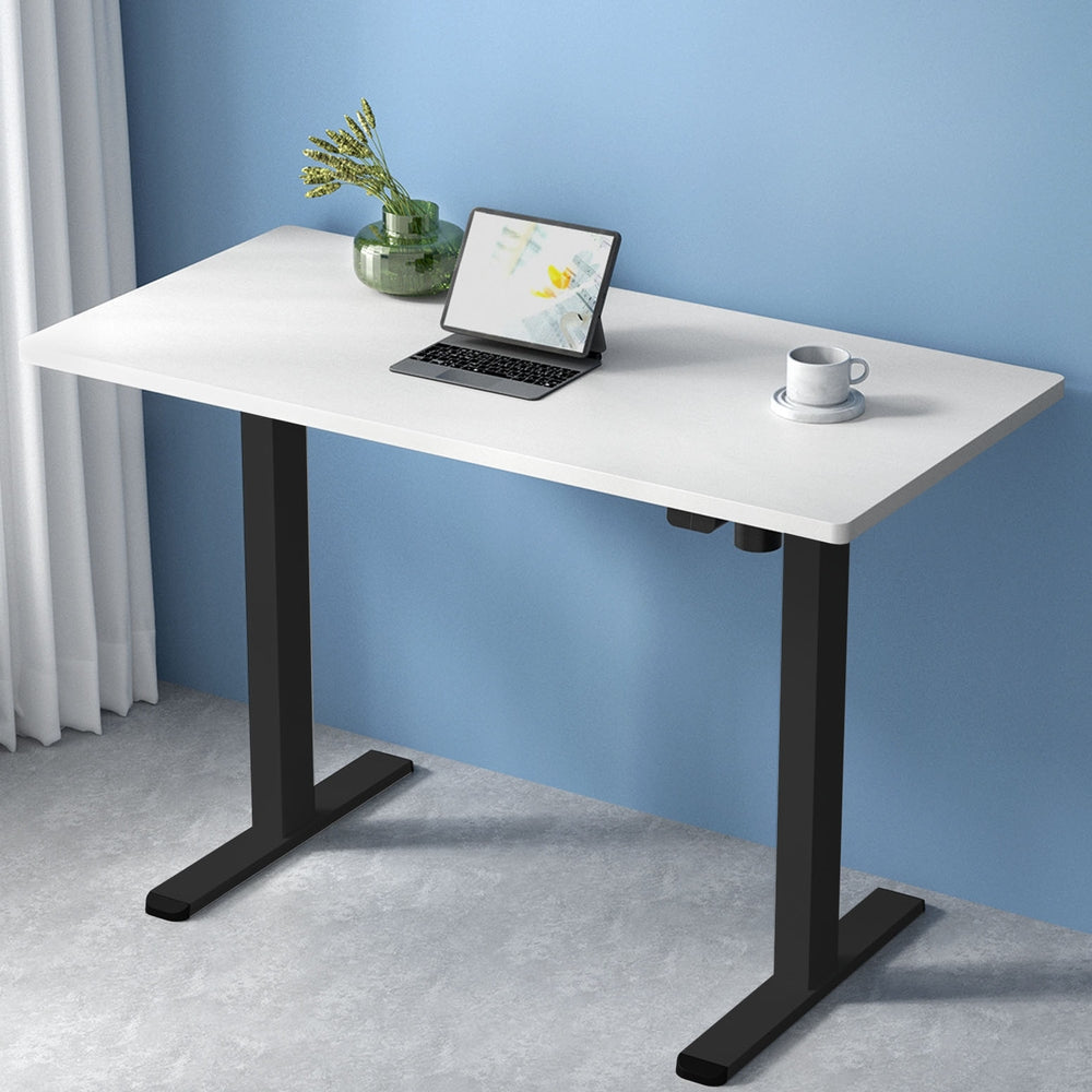 Artiss Electric Standing Desk Motorised Sit Stand Desks Table Black White 140cm