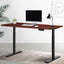 Artiss Electric Standing Desk Motorised Adjustable Sit Stand Desks Black Walnut