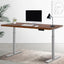 Artiss Standing Desk Motorised Electric Dual Motor Rustic Brown 120CM