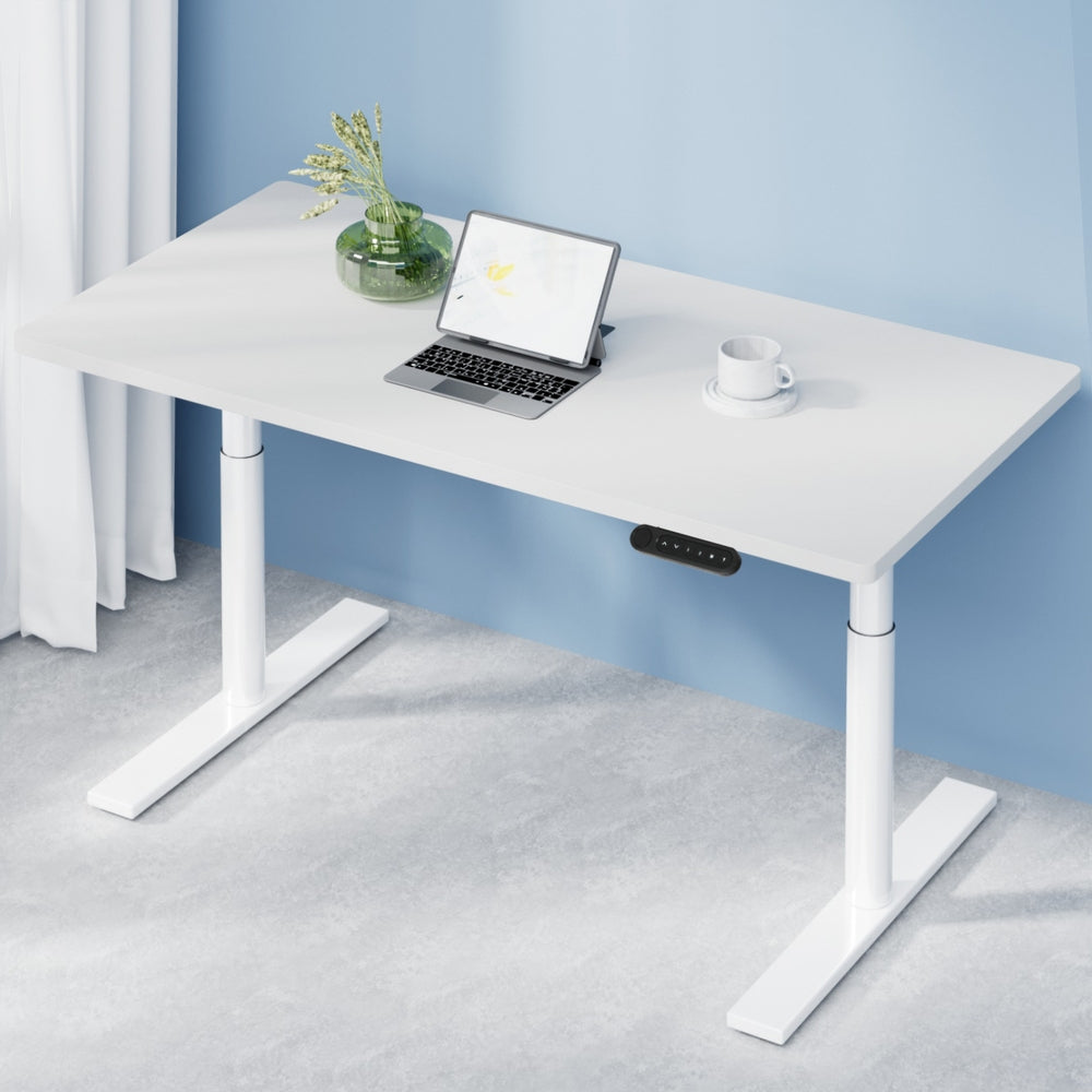 Artiss Electric Standing Desk Height Adjustable Sit Stand Desks Table White