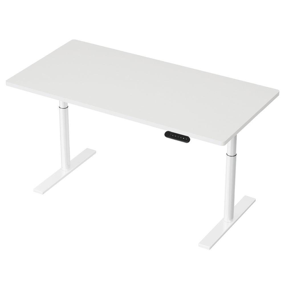 Artiss Electric Standing Desk Height Adjustable Sit Stand Desks White 140cm