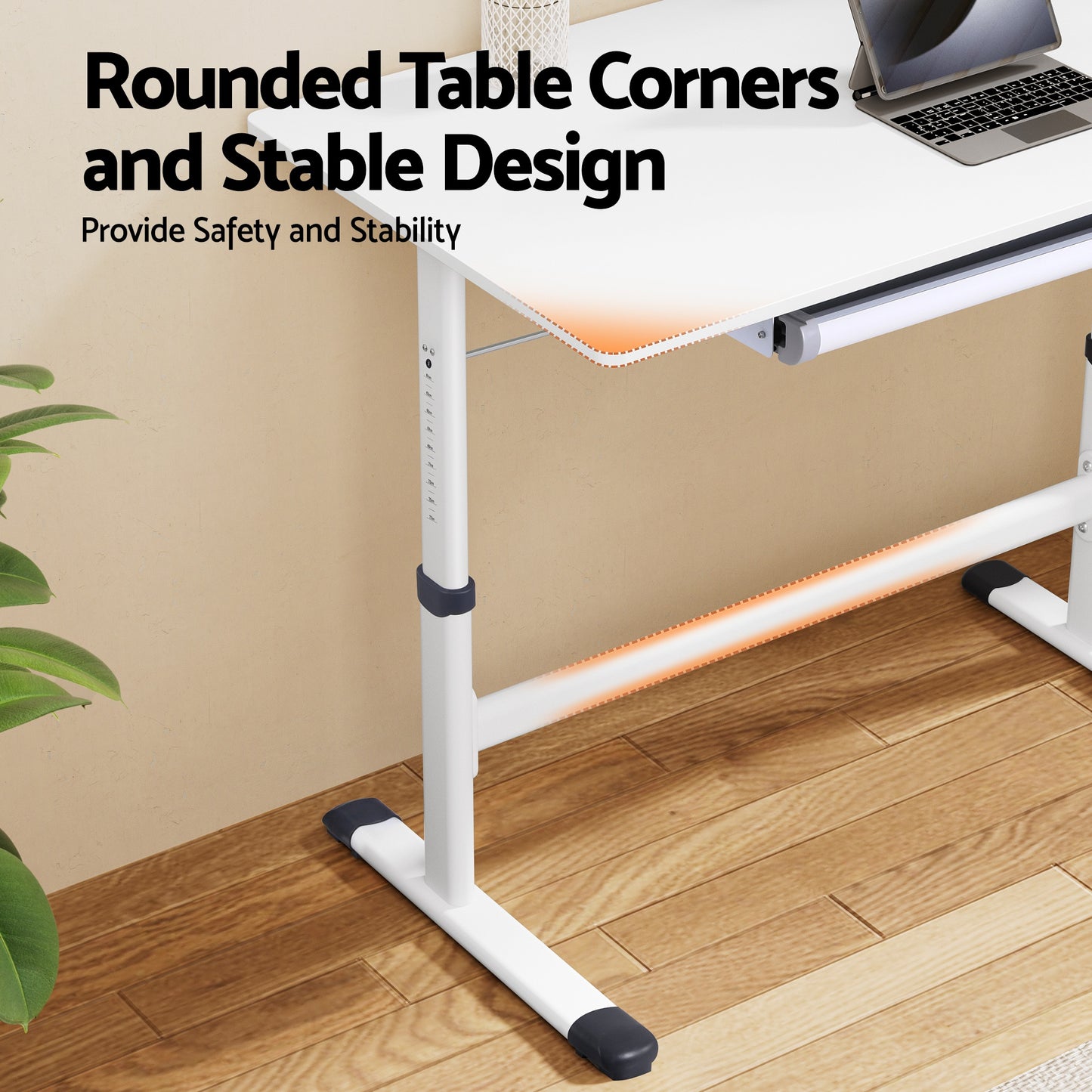 Artiss Standing Desk Height Adjustable Workstation Computer Desks Study 100CM White