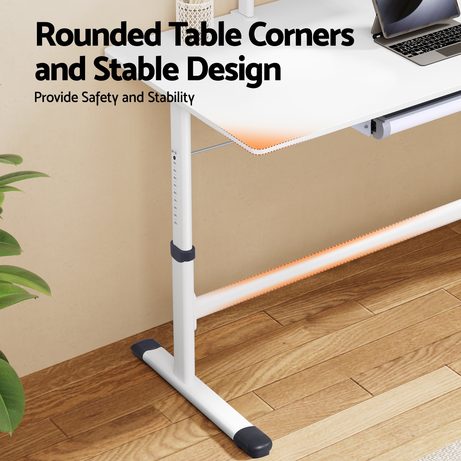 Artiss Standing Desk Height Adjustable Workstation Computer Desks Study 120CM White