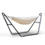 Gardeon Hammock Bed with Steel Frame Stand - Cream