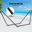 Gardeon Hammock Bed Stand Steel Frame Outdoor Garden