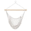 Gardeon Hammock Chair Outdoor Hanging Chair Camping Mesh Indoor Hammocks Cream