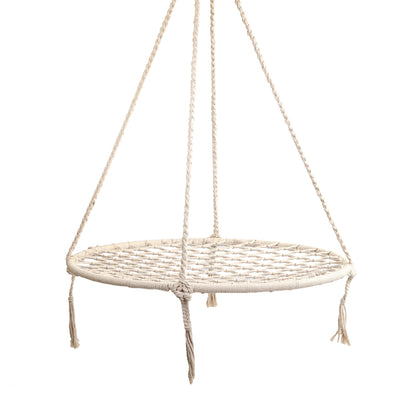 Gardeon Kids Swing Hammock Chair 100cm - Cream