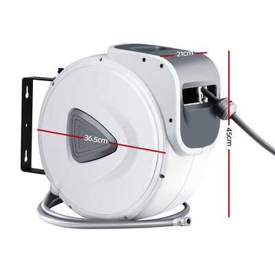 Giantz Air Hose Reel 10m Retractable Compressor Auto Rewind Wall Mount Garage